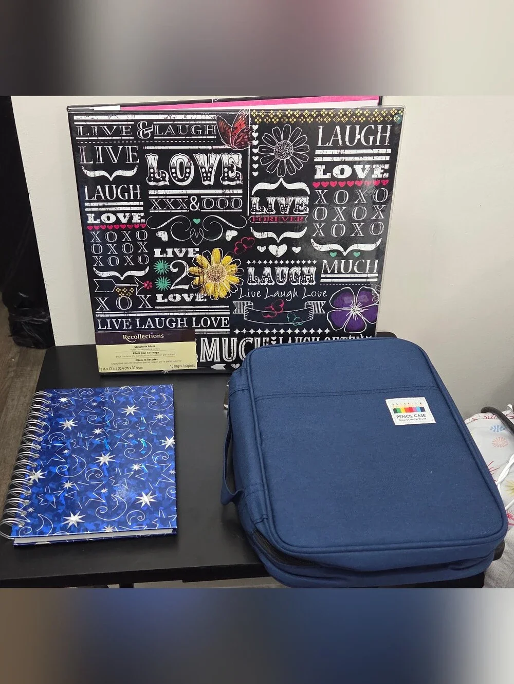 Recollections Scrapbook Album, Art Pencil Case & Journal Kit Lot